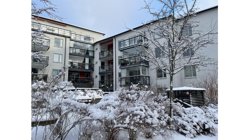 Innergården under vintern 